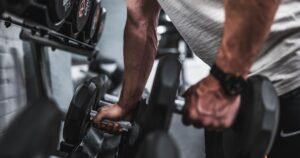 Adjustable dumbbells set for versatile home gym training